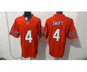 Men's Chicago Bears #4 D'Andre Swift Orange 2026 F.U.S.E. Vapor Untouchable Limited Football Stitched Jersey