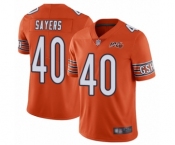 Men's Chicago Bears #40 Gale Sayers Orange Alternate 100th Season Limited Football Jersey