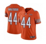 Men's Chicago Bears #44 Nick Kwiatkoski Orange Alternate 100th Season Limited Football Jersey