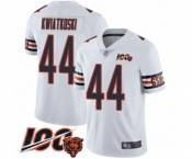 Men's Chicago Bears #44 Nick Kwiatkoski White Vapor Untouchable Limited Player 100th Season Football Jersey