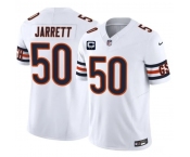 Men's Chicago Bears #50 Grady Jarrett White 2026 F.U.S.E. 2-Star C Patch Vapor Untouchable Limited Football Stitched Jersey