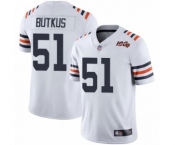 Men's Chicago Bears #51 Dick Butkus White 100th Season Limited Football Jersey