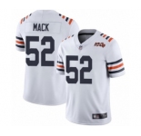Men's Chicago Bears #52 Khalil Mack White 100th Season Limited Football Jersey