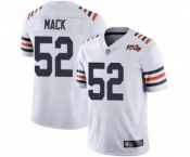 Men's Chicago Bears #52 Khalil Mack White 100th Season Limited Football Jersey