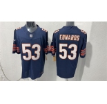 Men's Chicago Bears #53 T.J. Edwards Navy 2026 F.U.S.E. Vapor Untouchable Limited Football Stitched Jersey