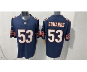 Men's Chicago Bears #53 T.J. Edwards Navy 2026 F.U.S.E. Vapor Untouchable Limited Football Stitched Jersey