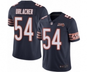 Men's Chicago Bears #54 Brian Urlacher Navy Blue Team Color 100th Season Limited Football Jersey