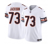 Men's Chicago Bears #73 Jonah Jackson White 2025 F.U.S.E. Vapor Football Stitched Jersey