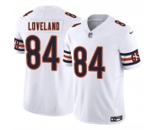 Men's Chicago Bears #84 Colston Loveland White 2025 Draft F.U.S.E. Vapor Untouchable Limited Football Stitched Jersey
