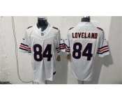 Men's Chicago Bears #84 Colston Loveland White 2026 F.U.S.E. Vapor Untouchable Limited Football Stitched Jersey