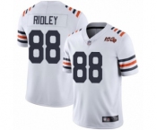 Men's Chicago Bears #88 Riley Ridley White 100th Season Limited Football Jersey