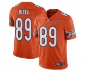 Men's Chicago Bears #89 Mike Ditka Orange Alternate 100th Season Limited Football Jersey