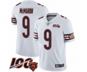 Men's Chicago Bears #9 Jim McMahon White Vapor Untouchable Limited Player 100th Season Football Jersey