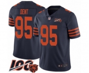 Men's Chicago Bears #95 Richard Dent Limited Navy Blue Rush Vapor Untouchable 100th Season Football Jersey