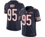 Men's Chicago Bears #95 Richard Dent Navy Blue Team Color 100th Season Limited Football Jersey