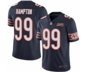Men's Chicago Bears #99 Dan Hampton Navy Blue Team Color 100th Season Limited Football Jersey