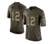 Men's Nike Chicago Bears #12 Markus Wheaton Limited Green Salute to Service NFL Jersey