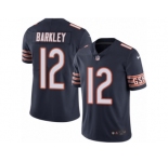 Men's Nike Chicago Bears #12 Matt Barkley Limited Navy Blue Rush NFL Jersey