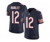 Men's Nike Chicago Bears #12 Matt Barkley Limited Navy Blue Rush NFL Jersey