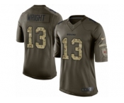 Men's Nike Chicago Bears #13 Kendall Wright Limited Green Salute to Service NFL Jersey
