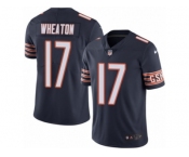 Men's Nike Chicago Bears #17 Markus Wheaton Limited Navy Blue Rush NFL Jersey