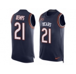 Men's Nike Chicago Bears #21 Quintin Demps Limited Navy Blue Player Name & Number Tank Top NFL Jersey