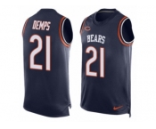Men's Nike Chicago Bears #21 Quintin Demps Limited Navy Blue Player Name & Number Tank Top NFL Jersey