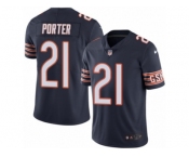 Men's Nike Chicago Bears #21 Tracy Porter Limited Navy Blue Rush NFL Jersey