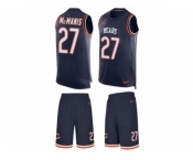 Men's Nike Chicago Bears #27 Sherrick McManis Limited Navy Blue Tank Top Suit NFL Jersey