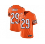 Men's Nike Chicago Bears #29 Tarik Cohen Vapor Untouchable Limited Orange Rush NFL Jersey
