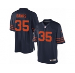 Men's Nike Chicago Bears #35 Johnthan Banks Limited Navy Blue 1940s Throwback Alternate NFL Jersey