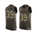 Men's Nike Chicago Bears #39 Jacoby Glenn Limited Green Salute to Service Tank Top NFL Jersey