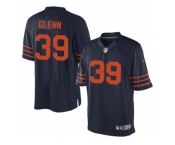 Men's Nike Chicago Bears #39 Jacoby Glenn Limited Navy Blue 1940s Throwback Alternate NFL Jersey