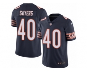 Men's Nike Chicago Bears #40 Gale Sayers Limited Navy Blue Rush NFL Jersey