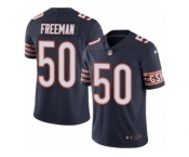 Men's Nike Chicago Bears #50 Jerrell Freeman Limited Navy Blue Rush NFL Jersey