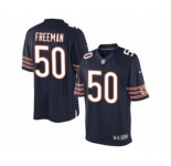 Men's Nike Chicago Bears #50 Jerrell Freeman Limited Navy Blue Team Color NFL Jersey