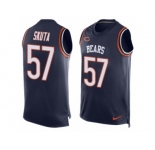 Men's Nike Chicago Bears #57 Dan Skuta Limited Navy Blue Player Name & Number Tank Top NFL Jersey