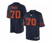 Men's Nike Chicago Bears #70 Bobby Massie Limited Navy Blue 1940s Throwback Alternate NFL Jersey