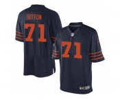Men's Nike Chicago Bears #71 Josh Sitton Limited Navy Blue 1940s Throwback Alternate NFL Jersey