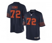 Men's Nike Chicago Bears #72 Charles Leno Limited Navy Blue 1940s Throwback Alternate NFL Jersey