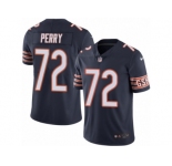 Men's Nike Chicago Bears #72 William Perry Limited Navy Blue Rush NFL Jersey