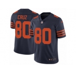 Men's Nike Chicago Bears #80 Victor Cruz Vapor Untouchable Limited Navy Blue Alternate NFL Jersey