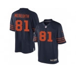 Men's Nike Chicago Bears #81 Cameron Meredith Limited Navy Blue 1940s Throwback Alternate NFL Jersey