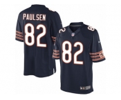 Men's Nike Chicago Bears #82 Logan Paulsen Limited Navy Blue Team Color NFL Jersey