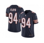 Men's Nike Chicago Bears #94 Leonard Floyd Limited Navy Blue Rush NFL Jersey