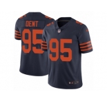 Men's Nike Chicago Bears #95 Richard Dent Vapor Untouchable Limited Navy Blue 1940s Throwback Alternate NFL Jersey