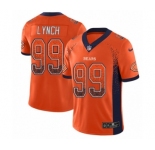 Men's Nike Chicago Bears #99 Aaron Lynch Limited Orange Rush Drift Fashion NFL Jersey