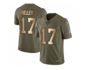 Nike Chicago Bears #17 Anthony Miller Olive Gold Men Stitched NFL Limited 2017 Salute To Service Jersey