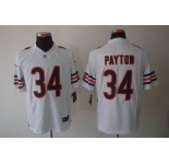 nike nfl jerseys chicago bears #34 payton white[nike limited]