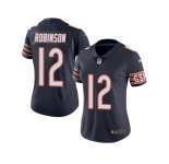 Women Nike Chicago Bears #12 Allen Robinson Navy Blue Team Color Stitched NFL Vapor Untouchable Limited Jersey